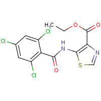 874288-87-6 ethyl 5-[(2,4,6-trichlorobenzoyl)amino]-1,3-thiazole-4-carboxylate chemical structure