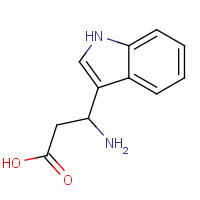 5814-94-8 3-amino-3-(1H-indol-3-yl)propanoic acid chemical structure