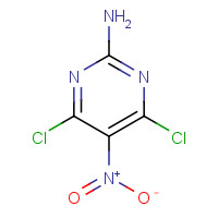 134716-82-8 4,6-dichloro-5-nitropyrimidin-2-amine chemical structure