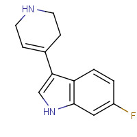 180161-14-2 6-fluoro-3-(1,2,3,6-tetrahydropyridin-4-yl)-1H-indole chemical structure