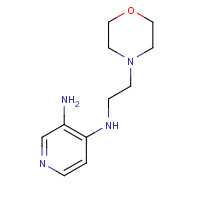 91253-14-4 4-N-(2-morpholin-4-ylethyl)pyridine-3,4-diamine chemical structure