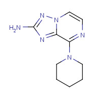 1360612-94-7 8-piperidin-1-yl-[1,2,4]triazolo[1,5-a]pyrazin-2-amine chemical structure