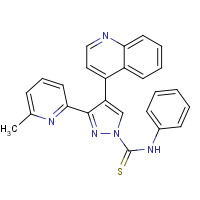 909910-43-6 3-(6-methylpyridin-2-yl)-N-phenyl-4-quinolin-4-ylpyrazole-1-carbothioamide chemical structure