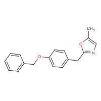 865233-92-7 5-methyl-2-[(4-phenylmethoxyphenyl)methyl]-1,3-oxazole chemical structure