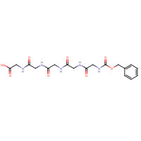 20228-72-2 2-[[2-[[2-[[2-[[2-(phenylmethoxycarbonylamino)acetyl]amino]acetyl]amino]acetyl]amino]acetyl]amino]acetic acid chemical structure