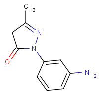90-32-4 2-(3-aminophenyl)-5-methyl-4H-pyrazol-3-one chemical structure