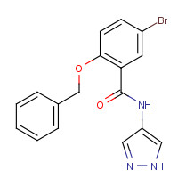 1285514-22-8 5-bromo-2-phenylmethoxy-N-(1H-pyrazol-4-yl)benzamide chemical structure