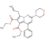 844874-89-1 diethyl 2-morpholin-4-yl-4-phenyl-7-prop-2-enylpyrrolo[1,2-b]pyridazine-5,6-dicarboxylate chemical structure