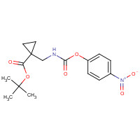 1323955-59-4 tert-butyl 1-[[(4-nitrophenoxy)carbonylamino]methyl]cyclopropane-1-carboxylate chemical structure
