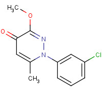 146824-85-3 1-(3-chlorophenyl)-3-methoxy-6-methylpyridazin-4-one chemical structure