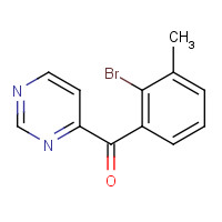 1319196-87-6 (2-bromo-3-methylphenyl)-pyrimidin-4-ylmethanone chemical structure