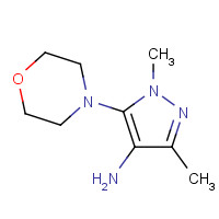 568577-87-7 1,3-dimethyl-5-morpholin-4-ylpyrazol-4-amine chemical structure