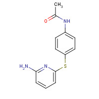 76911-33-6 N-[4-(6-aminopyridin-2-yl)sulfanylphenyl]acetamide chemical structure