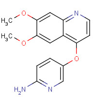 417722-21-5 5-(6,7-dimethoxyquinolin-4-yl)oxypyridin-2-amine chemical structure