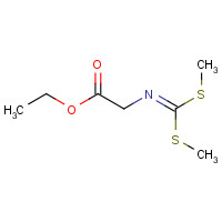 54985-61-4 ethyl 2-[bis(methylsulfanyl)methylideneamino]acetate chemical structure