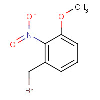 133486-62-1 1-(bromomethyl)-3-methoxy-2-nitrobenzene chemical structure
