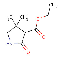 90609-07-7 ethyl 4,4-dimethyl-2-oxopyrrolidine-3-carboxylate chemical structure