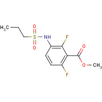 1186223-50-6 methyl 2,6-difluoro-3-(propylsulfonylamino)benzoate chemical structure