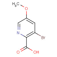 1211536-50-3 3-bromo-5-methoxypyridine-2-carboxylic acid chemical structure