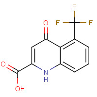123157-86-8 4-oxo-5-(trifluoromethyl)-1H-quinoline-2-carboxylic acid chemical structure