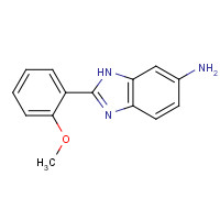 263022-12-4 2-(2-methoxyphenyl)-3H-benzimidazol-5-amine chemical structure