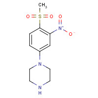 1095010-43-7 1-(4-methylsulfonyl-3-nitrophenyl)piperazine chemical structure