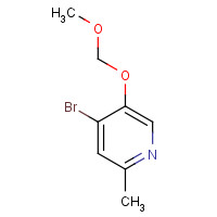 1260504-75-3 4-bromo-5-(methoxymethoxy)-2-methylpyridine chemical structure