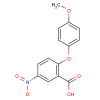 33459-12-0 2-(4-methoxyphenoxy)-5-nitrobenzoic acid chemical structure