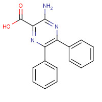 854699-15-3 3-amino-5,6-diphenylpyrazine-2-carboxylic acid chemical structure
