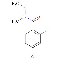 198967-23-6 4-chloro-2-fluoro-N-methoxy-N-methylbenzamide chemical structure