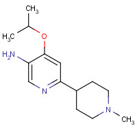 1462950-89-5 6-(1-methylpiperidin-4-yl)-4-propan-2-yloxypyridin-3-amine chemical structure