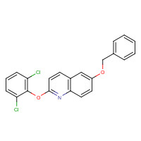 623147-01-3 2-(2,6-dichlorophenoxy)-6-phenylmethoxyquinoline chemical structure