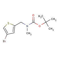817618-40-9 tert-butyl N-[(4-bromothiophen-2-yl)methyl]-N-methylcarbamate chemical structure