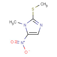 1615-41-4 1-methyl-2-methylsulfanyl-5-nitroimidazole chemical structure