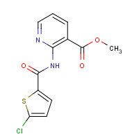 929214-70-0 methyl 2-[(5-chlorothiophene-2-carbonyl)amino]pyridine-3-carboxylate chemical structure