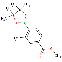 473596-87-1 methyl 3-methyl-4-(4,4,5,5-tetramethyl-1,3,2-dioxaborolan-2-yl)benzoate chemical structure