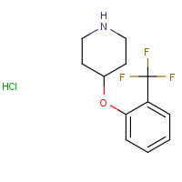 823782-74-7 4-[2-(trifluoromethyl)phenoxy]piperidine;hydrochloride chemical structure
