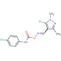 648409-45-4 [(5-chloro-1,3-dimethylpyrazol-4-yl)methylideneamino] N-(4-chlorophenyl)carbamate chemical structure
