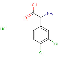 1105679-25-1 2-amino-2-(3,4-dichlorophenyl)acetic acid;hydrochloride chemical structure