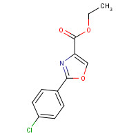78979-62-1 ethyl 2-(4-chlorophenyl)-1,3-oxazole-4-carboxylate chemical structure