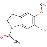 23772-41-0 1-(6-amino-5-methoxy-2,3-dihydroindol-1-yl)ethanone chemical structure