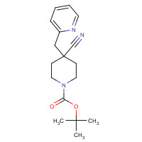 895132-38-4 tert-butyl 4-cyano-4-(pyridin-2-ylmethyl)piperidine-1-carboxylate chemical structure