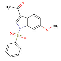 99532-46-4 1-[1-(benzenesulfonyl)-6-methoxyindol-3-yl]ethanone chemical structure