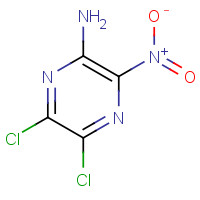 87155-51-9 5,6-dichloro-3-nitropyrazin-2-amine chemical structure
