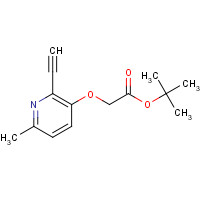 1240287-47-1 tert-butyl 2-(2-ethynyl-6-methylpyridin-3-yl)oxyacetate chemical structure