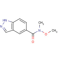 1093306-90-1 N-methoxy-N-methyl-1H-indazole-5-carboxamide chemical structure