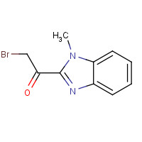 56653-43-1 2-bromo-1-(1-methylbenzimidazol-2-yl)ethanone chemical structure