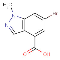 1245465-69-3 6-bromo-1-methylindazole-4-carboxylic acid chemical structure