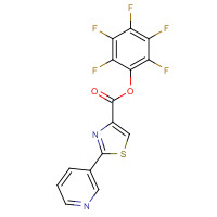 906352-58-7 (2,3,4,5,6-pentafluorophenyl) 2-pyridin-3-yl-1,3-thiazole-4-carboxylate chemical structure