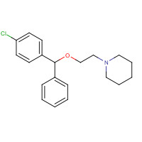 3703-76-2 1-[2-[(4-chlorophenyl)-phenylmethoxy]ethyl]piperidine chemical structure
